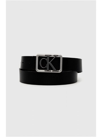 Oboustranný pásek Calvin Klein Jeans pánský černá barva K50K511519