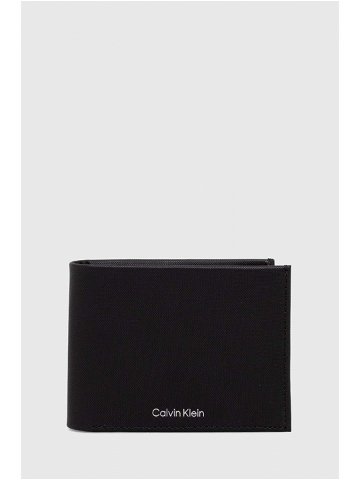 Kožená peněženka Calvin Klein černá barva K50K511380