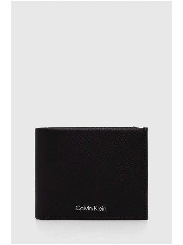 Kožená peněženka Calvin Klein černá barva K50K511381