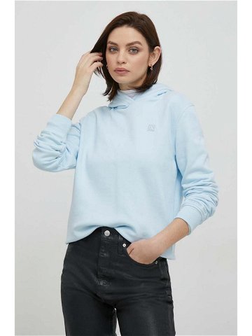 Mikina Calvin Klein Jeans dámská s kapucí s aplikací J20J223227