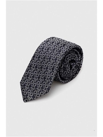 Hedvábná kravata Joop tmavomodrá barva 3004075210017270