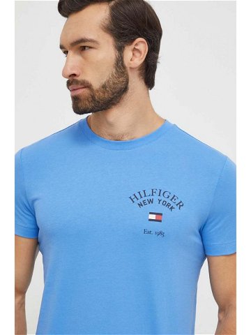 Bavlněné tričko Tommy Hilfiger s potiskem MW0MW33689