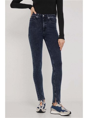 Džíny Calvin Klein Jeans dámské tmavomodrá barva J20J222136