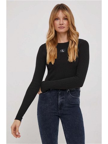 Svetr Calvin Klein Jeans dámský černá barva lehký