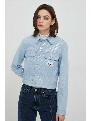 Džínová bunda Calvin Klein Jeans dámská přechodná