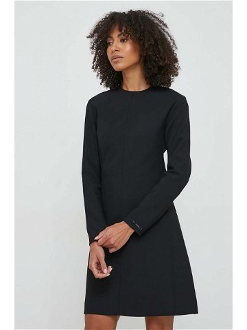 Šaty Calvin Klein černá barva mini K20K206336