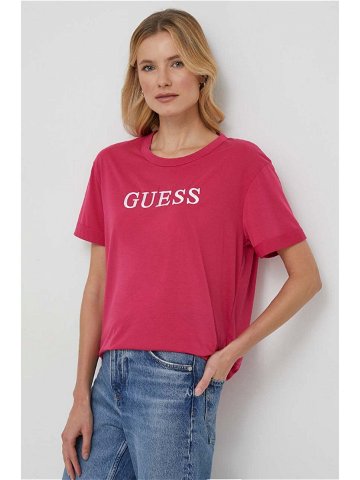 Tričko Guess DEANA růžová barva V4RI13 KB9I0