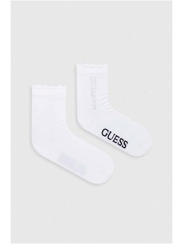Ponožky Guess VERTICAL dámské bílá barva O3YY03 KBZU0