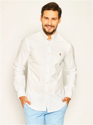Polo Ralph Lauren Košile Core Replen 710549084 Bílá Slim Fit