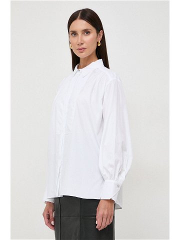 Košile BOSS bílá barva regular s klasickým límcem 50505629