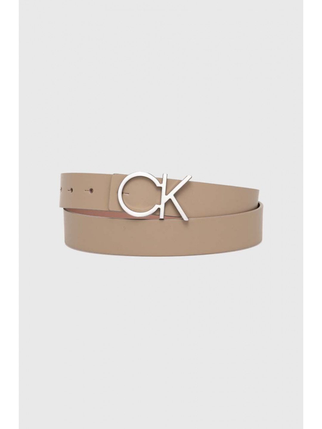 Oboustranný kožený pásek Calvin Klein dámský béžová barva K60K608781
