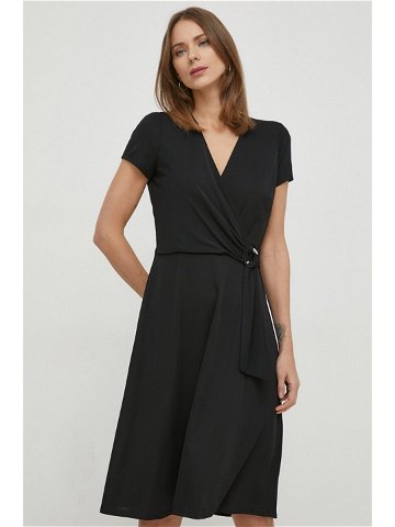 Šaty Lauren Ralph Lauren černá barva mini 250868161