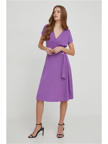 Šaty Lauren Ralph Lauren fialová barva mini 250868161