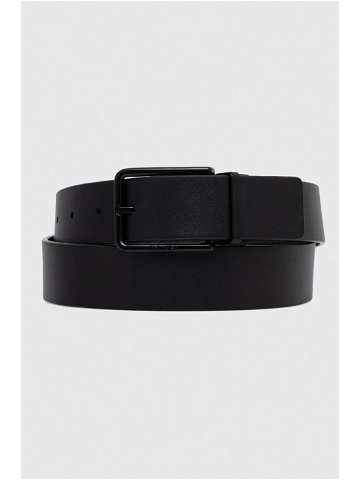 Oboustranný pásek Calvin Klein pánský černá barva