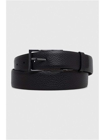 Oboustranný kožený pásek Calvin Klein pánský černá barva K50K511360