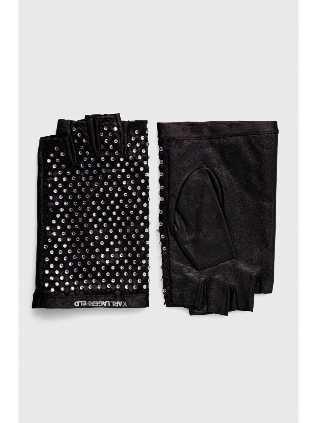 Rukavice Karl Lagerfeld dámské černá barva