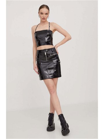 Sukně Karl Lagerfeld Jeans černá barva mini pouzdrová