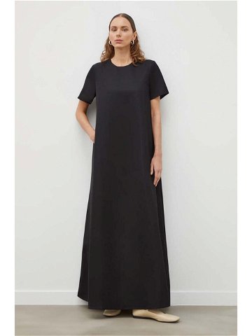 Šaty z vlněné směsi Lovechild černá barva maxi 8064169