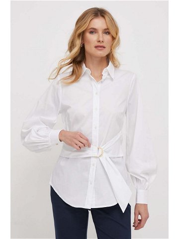 Košile Lauren Ralph Lauren dámská bílá barva regular s klasickým límcem 200925446