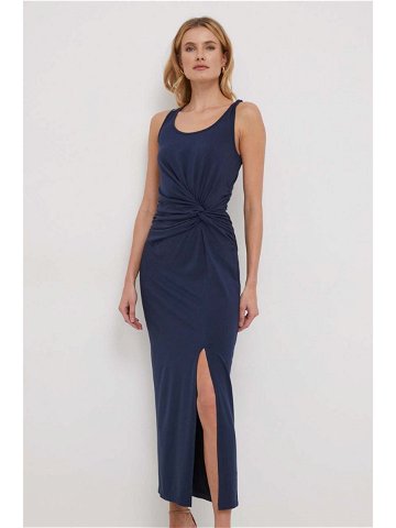 Šaty Lauren Ralph Lauren tmavomodrá barva maxi 250925997