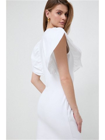 Šaty Karl Lagerfeld bílá barva mini