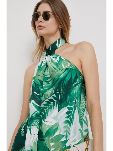 Halenka Lauren Ralph Lauren dámská zelená barva vzorovaná