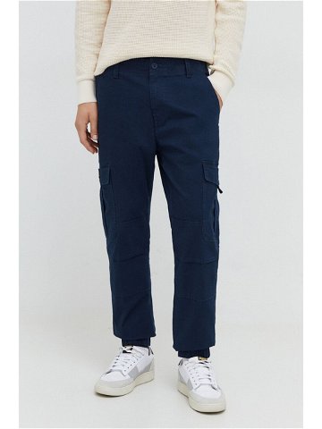 Kalhoty Tommy Jeans pánské tmavomodrá barva DM0DM18342