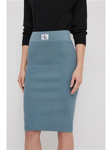 Sukně Calvin Klein Jeans midi pouzdrová