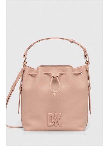 Kožená kabelka Dkny růžová barva R41JKC55