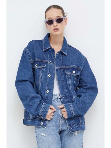 Džínová bunda Karl Lagerfeld Jeans dámská přechodná oversize
