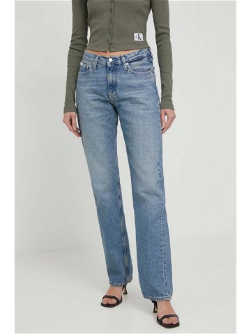 Džíny Calvin Klein Jeans dámské high waist J20J222437