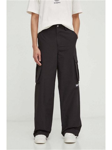 Kalhoty Karl Lagerfeld Jeans pánské černá barva ve střihu cargo