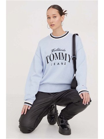 Bavlněný svetr Tommy Jeans lehký DW0DW17499