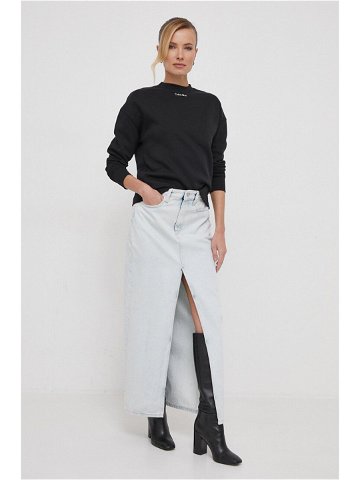 Džínová sukně Calvin Klein Jeans midi J20J222489
