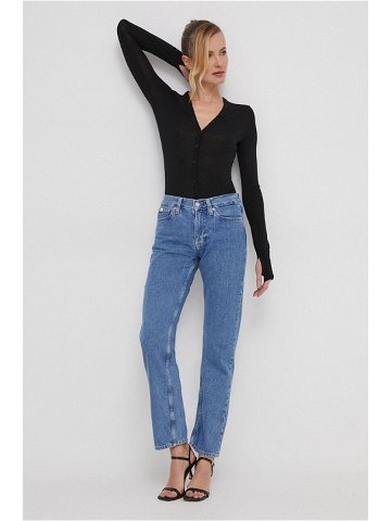 Džíny Calvin Klein Jeans dámské high waist J20J222439