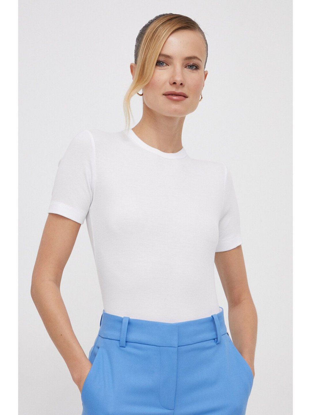 Tričko Calvin Klein bílá barva K20K206404