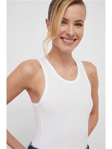 Top Calvin Klein dámský bílá barva K20K206406