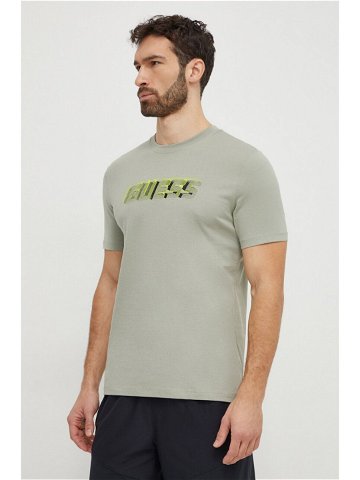 Bavlněné tričko Guess NIKOLAS béžová barva s potiskem Z4RI10 I3Z14