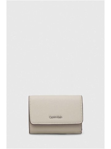 Peněženka Calvin Klein béžová barva K60K611435