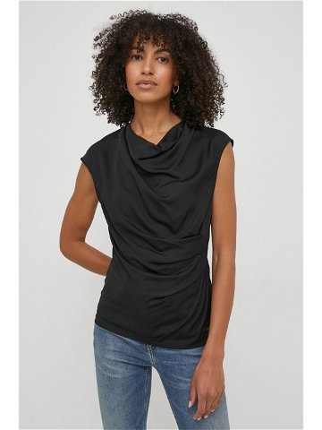 Top Calvin Klein dámský černá barva K20K206281