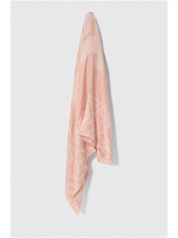 Šátek Tommy Hilfiger růžová barva AW0AW15790