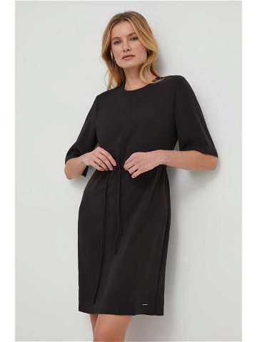 Šaty Calvin Klein černá barva mini K20K206375