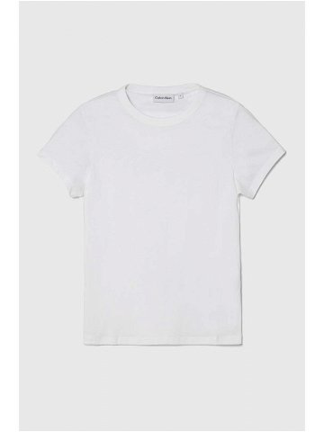 Bavlněné tričko Calvin Klein bílá barva K20K206794