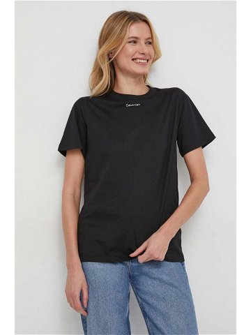 Bavlněné tričko Calvin Klein černá barva K20K206967