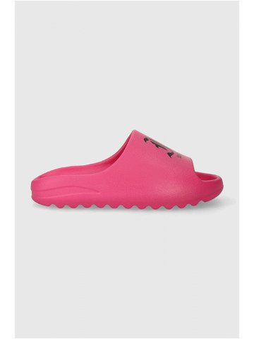 Pantofle Just Cavalli dámské růžová barva 76RA3ST2