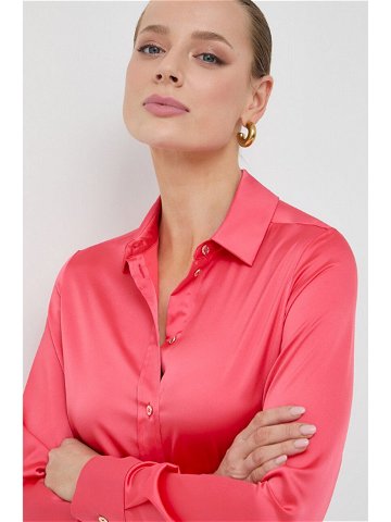 Košile Marciano Guess MELISSA dámská růžová barva regular s klasickým límcem 4RGH31 7008A