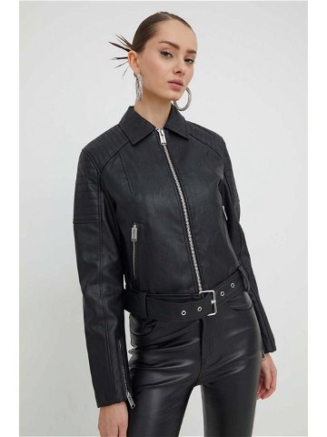 Bunda Karl Lagerfeld Jeans dámská černá barva přechodná