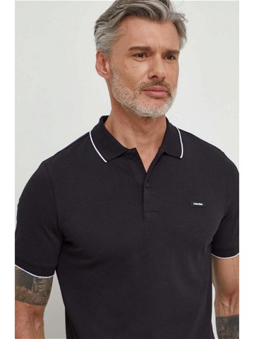 Polo tričko Calvin Klein černá barva K10K112751