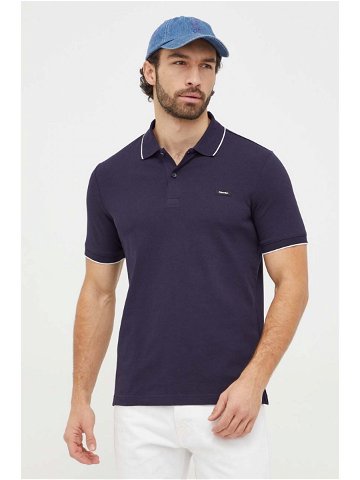 Polo tričko Calvin Klein tmavomodrá barva K10K112751