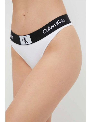 Koupací kalhotky Calvin Klein bílá barva KW0KW02258